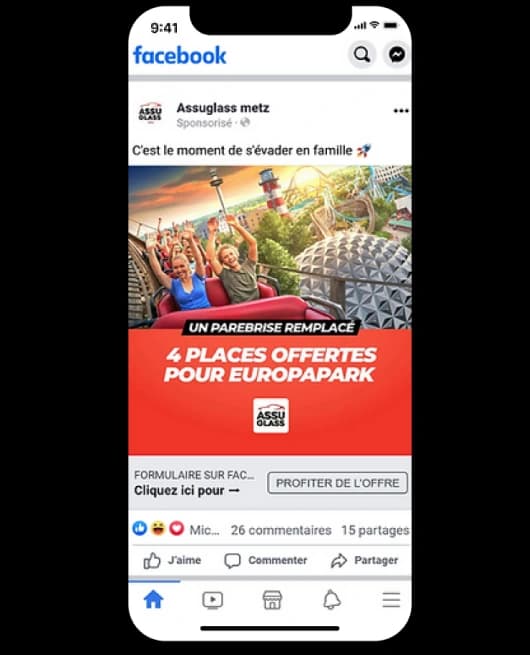 facebook example ad