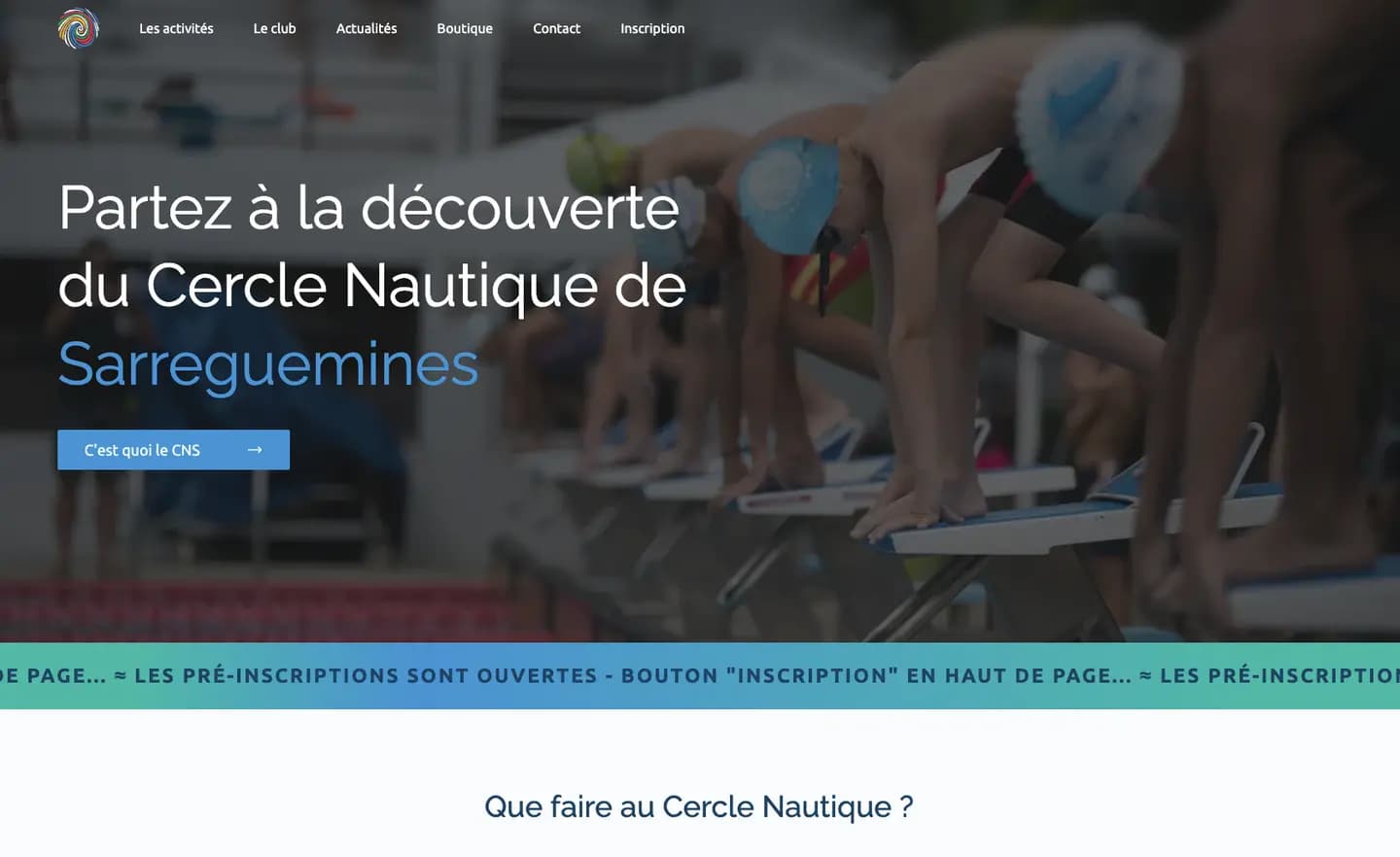 High-level structure for competitive swimming and open water in Sarreguemines